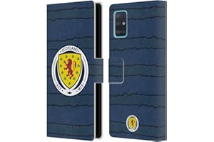 Head Case Designs Officially Licensed Scotland National Football Team 2019-2021 Home Kits Leather Wallet Case Compatible With Samsung Galaxy A51 (2019)