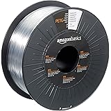 Amazon Basics - Filamento per stampanti 3D, in PETG, 1.75 mm, traslucido, 1 kg per bobina