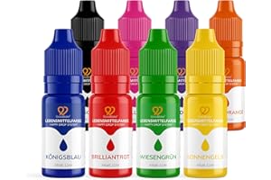 ‎GOODBAKE GoodBake Lebensmittelfarbe Set mit 8 x 11 ml, farbintensiv, geschmacksneutral, vegan & zuckerfrei, präzise Dosierung - Food Coloring für Tortendeko, Kuchenteig, Fondant, Kekse, DIY