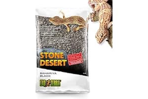 EXO TERRA PT3147 Bahariya Black Stone Desert, 5 Kg, Color Negro