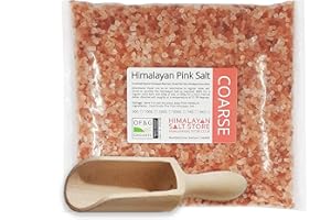 HIMALAYAN SALT STORE HIMALAYAN PINK SALT | COARSE 5KG + FREE SCOOP | NATURAL ROCK SALT | Food Grade Certified for Organic Use | Table Salt Bath Salt Healthy Detox