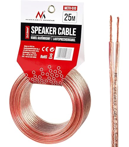 Woofer CM 25 Cavo Per Altoparlanti 5 Metri - Sezione 2,5 Mm² / 14 AWG, Per Impianti Stereo Auto E HiFi, Alta Qualità Cavo Per Impianto Auto Qualità - Foto 8