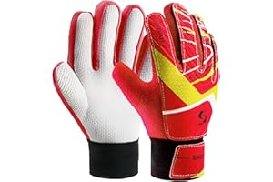 Sportout Guantes de portero junior, guantes de entrenamiento para niños y niñas, con doble protección de muñeca y material de látex antideslizante resistente al desgaste para proporcionar protección para prevenir lesiones