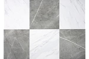 Chris Loves Julia FloorPops 30 cm na 30 cm szary i biały marmur Bonneville płytki podłogowe odklej i przyklej