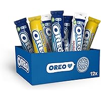 OREO Box, Assortimento con 3 Fantastici Gusti, 6 Original, 3 Golden, 3 Double Creme, Biscotti OREO Classici Perfetti da Condi