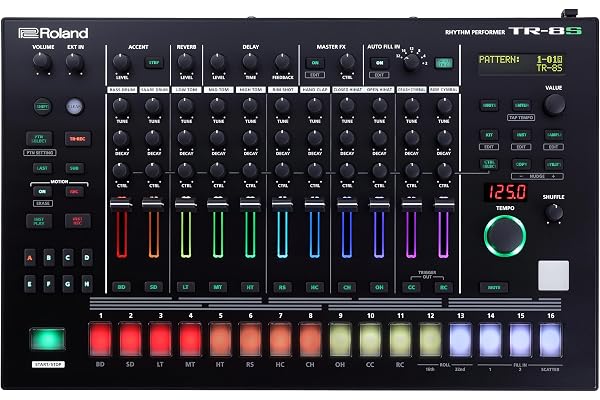 TR-8S Rhythm Performer Roland | Boîte à rythmes évoluée avec sons TR classiques de TR-808, TR-909, TR-707, TR-727, TR-606 & CR-78 | Technologie ACB | 128 kits | Effets personnalisables