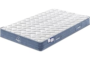 MORPHEA FRANCE MORPHEA Matelas 140x190 cm Mila 20 cm d'épaisseur - Mousse ventilée et à Ressorts ensachés - Matelas en Mousse équilibré et Confortable pour lit d'enfant et d'adulte