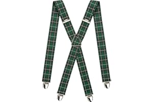 PIERROT - Tirantes para Hombre - Clips Extra Fuerte - Garantía de por vida - Tirantes para Pantalones - Una Talla Para Todos