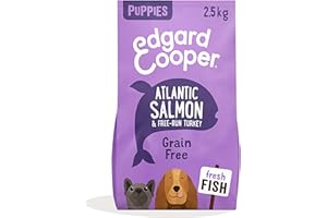 EDGARD COOPER Edgard & Cooper Crochette Cani, Cuccioli, (Salmone/Tacchino, 2.5kg), croccantini cane, carne fresca e ingredienti naturali, senza cereali, ipoallergenico, senza zuccheri aggiunti
