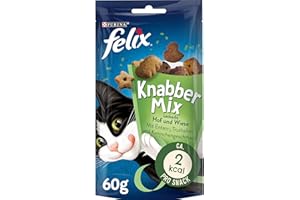 Felix KnabberMix Croccantini per gatto, confezione da 8 (8 x sacchetti da 60 g)