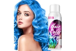 MOFAJANG Blu Spray Colore per Capelli, Spray per Capelli Temporaneo Colorato, Tintura per Capelli One Time, Tintura Rapida, Facile da Lavare per Cosplay Halloween, Adatta a Bambini e Adulti (100 ml)