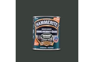 Hammerite Esmalte Liso Satinado, Gris Oscuro, 750 ml (Paquete de 1)