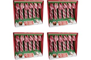 Trixie's 4 x 12 Zuckerstangen - Candy Canes - Erdbeergeschmack, rot weiß - 48 Stück, je 12 g