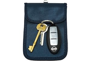 Car Key signal blocker pouch, KeySafe, RFID key pouch, Keyless signal blocking key wallet, by Remaldi. Quality oxford weave fabric with secure nano weave internal pocket.