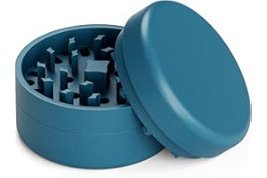 JCASE Grinder in ceramica antiaderente | 3 pezzi | Nano ceramica rivestito con macina affilata | Ø 62 mm | incl. raschietto per polline, pennello e boccaglio (verde)