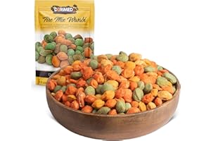 DORIMED Wasabi-Erdnüsse 1 Kg I Wasabi Mix I Würzige Wasabi-Erdnüsse I Erdnüsse mit pikantem Wasabi umhüllt I knackige Erdnüsse I Reiscracker I wasabi erdnüsse 1kg