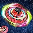 URM Flying Spinner, Flying Fidget Spinner Toy, Hand Controlled Boomerang Hover UFO Flying Spinner, Flying Ball Gyro Flying Spinner Cool Toys Stress Relif Toy Gifts for 6+ Year Old Kids Adults, Black