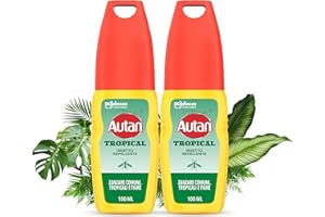 Autan Tropical Vapo, Spray Antizanzare, Repellente Zanzare Azione Protettiva Duratura, Fino a 8h di protezione, Adatto a viaggi in luoghi tropicali, Efficace contro Virus West Nile, 2 Conf. da 100ml