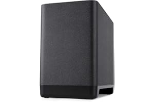 Polk Audio React Subwoofer for React Soundbar, Wireless Subwoofer with 7'' Driver, Alexa Compatible, Flared Port Tube, Polk Bass Adjust EQ, Long Bass Reach, Easy Setup