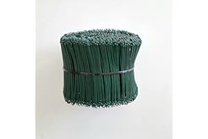 Makashop24 - Drilldraht 100-400 mm x 1,6 mm GRÜN ummantelt 10 Größen Bindedraht (250 Stück Drilldraht grün Ø 1,6 mm - Länge 220 mm)