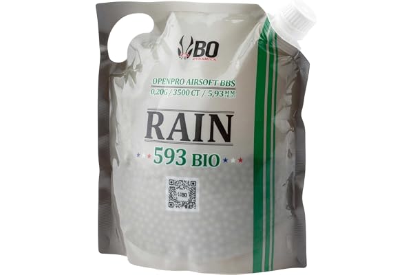 Billes Airsoft BO Rain Bio 0.20 g Sachet 3500