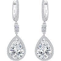 Produktbild von Ohrringe Gold Glitzer Zirkonia – 925 Silber Ohrringe, Gold Oder Silber, Hängeohrring-Stil Creolen Für Frauen