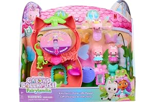 Gabby's Dollhouse Flutter Fairy Playset, Multifärg, 6075567 | 20 cm | 12-delat set