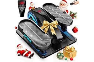 FOUSAE Untertisch Ellipsentrainer für Senioren, Elektrischer Pedaltrainer mit 15 Geschwindigkeiten und 3 Automatikmodi, Crosstrainer für Zuhause mit Fernbedienung