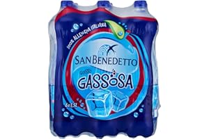 San Benedetto, Gassosa, 6 x 1500ml, Dissetante e Frizzante, a Basso Contenuto di Zuccheri, Bevanda Analcolica