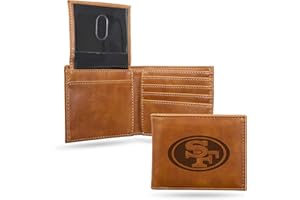 Rico Industries NFL Geldbörse mit Lasergravur, Braun