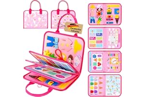 Uilfsur Busy Board Deutsch ab1234Jahre,Montessori Spielzeug ab 1 Jahr,Interaktives Activity Board Spielzeug für Kleinkinder,Geschenke für Mädchen,Thema Eiscreme