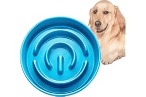 MOPANG Ciotole Anti Ingozzamento per Cani Ceramica, Ciotole per Cani Ceramica, 1000ml, Ø 21cm, Cielo Azzurro