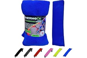 Wheat Bags Microwavable Heat Pack - Body Wrap Microwave Heat Pad UK Cleaned Wheat for Body Discomfort - Back, Shoulder & Neck Heat Pad by ThermoDR - Royal Blue