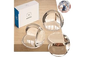 BEARTOP Protector de Esquinas | Adhesivo TESA | Fuerte Protección para Muebles | Protege Bebés | Discreto y Fácil de Quitar | Kit de Cantos y Esquineras para Hogar y Oficina - Blanco