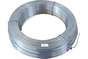 MED BUILDING SOLUTIONS MED – Filo di Ferro Zincato per Recinzioni – Rotolo da 100 Metri Ideale per Tensionamento Reti Metalliche – Diametro 2,80 mm – Alta Resistenza e Durata – Vari Diametri Disponibili (ZINCATO)