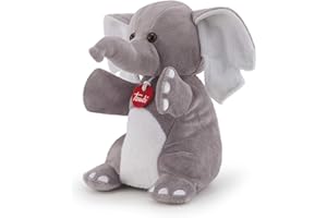 Trudi Marioneta de Elefante Marionetas y Marionetas de Peluche para Teatro Juego para niños. Contar y Crear Historias. | 19x26x15cm Taglia S | Puppets | Modelo 29829