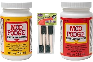 Mod Podge Decoupage Kit (Mod Podge with Foam Brushes-8 oz.)