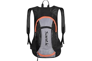 Santic Zaino Ciclismo Ultraleggero Zaino Bicicletta MTB Piccolo Zaino Bici Mountain Bike 15 Litri per Uomo e Donna
