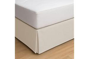 ECOMMERC3 | Cubre Canape Cama 135 Tamaño Faldon Cama 135X190/200 cm - Cubre Canape Color Marfil Ajuste Antideslizante y Transpirable 100% Made in Spain