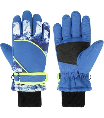Gants De Ski Enfants Mountain Warehouse - Imperméables, Doublure Polaire, Poignets élastiques - Pour Neige Et Hiver