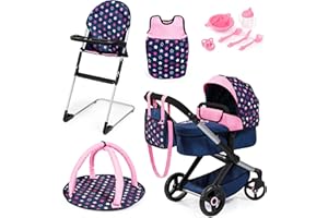 BAYER DESIGN BAYER - Dolls pram Xeo deluxe set (17016AD)