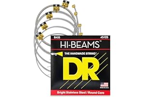 DR Strings HI-BEAM™ Series 5 String Bass Strings - Medium 45-125 Short Scale