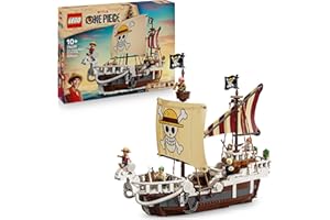 LEGO ONE PIECE La Nave Pirata Going Merry - Modello di Barca Giocattolo da Esposizione con 5 Minifigure tra cui Luffy, Zoro e Nami - Regalo per Bambini, Bambine e Fan degli Anime da 10 Anni - 75639