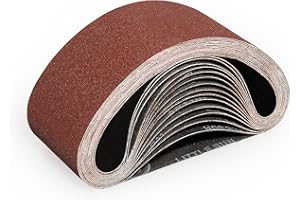 Sruhrak 75 x 457 mm taśma szlifierska - 15 sztuk taśm szlifierskich 180 ziarnistości do szlifowania, piłowania, ostrzenia i usuwania rdzy