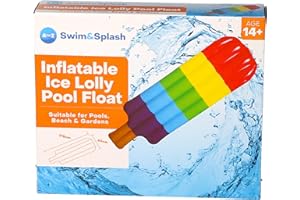 ATOZ Padgett Bros Inflatable Ice Lolly Pool Float, Red, L