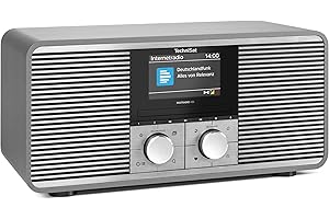 TechniSat DIGITRADIO 425 - Stereo DAB+, Internetradio mit CD-Player (Bluetooth Audio-Streaming, WLAN, USB, AUX in, Spotify Connect, 40 W Leistung, Equalizer, Farbdisplay, App-Steuerung) Anthrazit