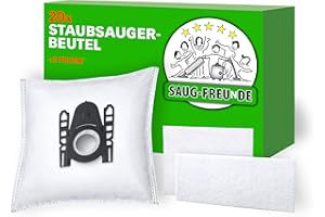SAUG-FREUnDE I 20 bolsas para aspiradora Bosch MoveOn BGL35MON12, BGL35MON13, BGL35MON21, BGL35MON22, BGL35MON110, BGL35220, BGL4TOP, BGL4SIL69W, BGL4Q69, BGL4PET1, BGL4330, BGL4SILL. 69Q, BGL4332CH.