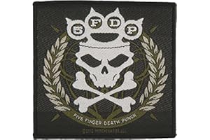 RAZAMATAZ Five Finger Death Punch Knuckles Crown Official Patch (10cm x 10cm)