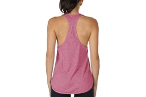 icyzone Femme Débardeur de Sport Yoga Shirts sans Manches Dos Nageur Fitness Tank Top