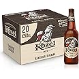 Kozel Birra Lager Dark, Cassa Birra con 20 Birre in Bottiglia da 50 cl, 10 L, Gusto Morbido e Rinfrescante, Gradazione Alcoli